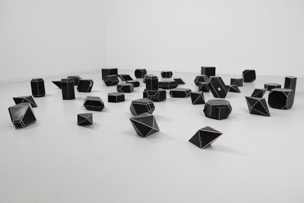 Geometric Bakelite Art Deco Science Classroom Crystal Models 20th century