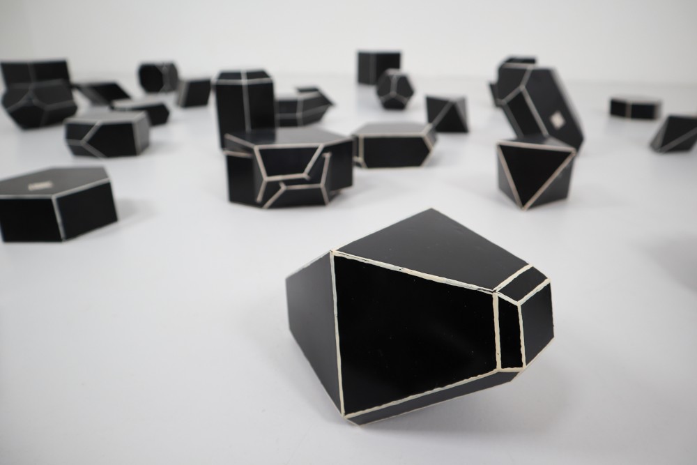 Geometric Bakelite Art Deco Science Classroom Crystal Models 20th century