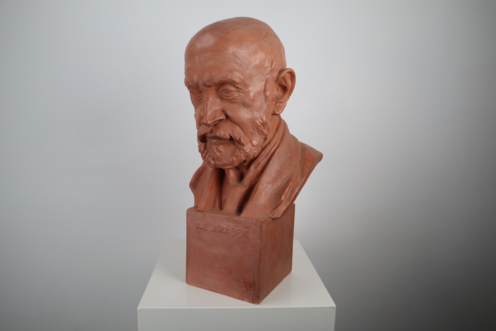 Head Plaster Sculpture CZ 1950s Mid-20th century