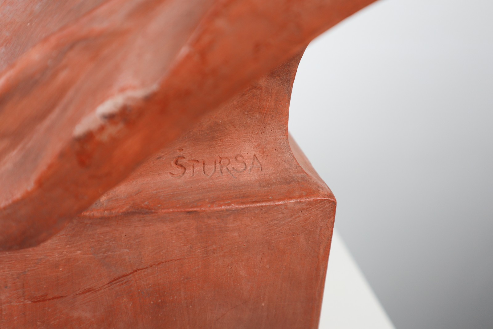 Head Plaster Sculpture CZ 1950s Mid-20th century