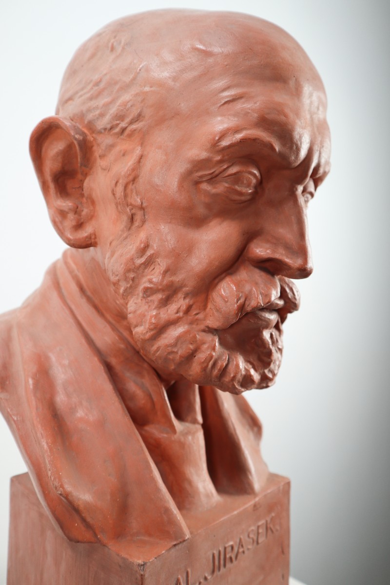 Head Plaster Sculpture CZ 1950s Mid-20th century