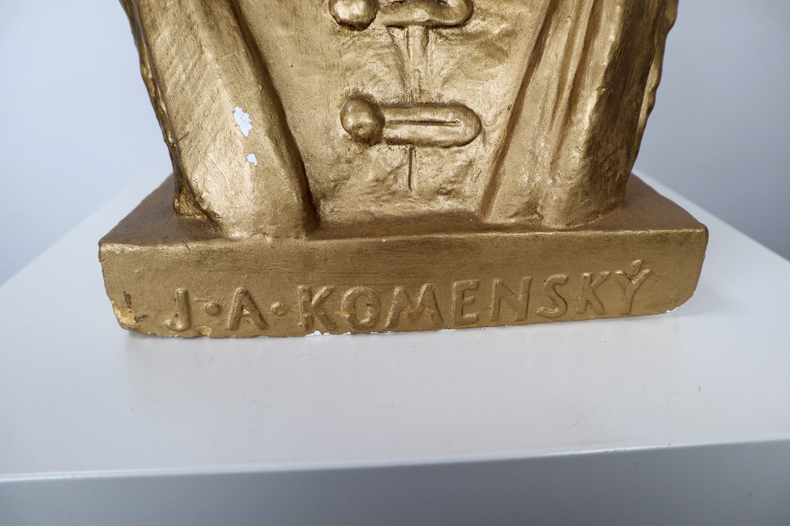 Head Plaster Sculpture CZ 1950s Mid-20th century