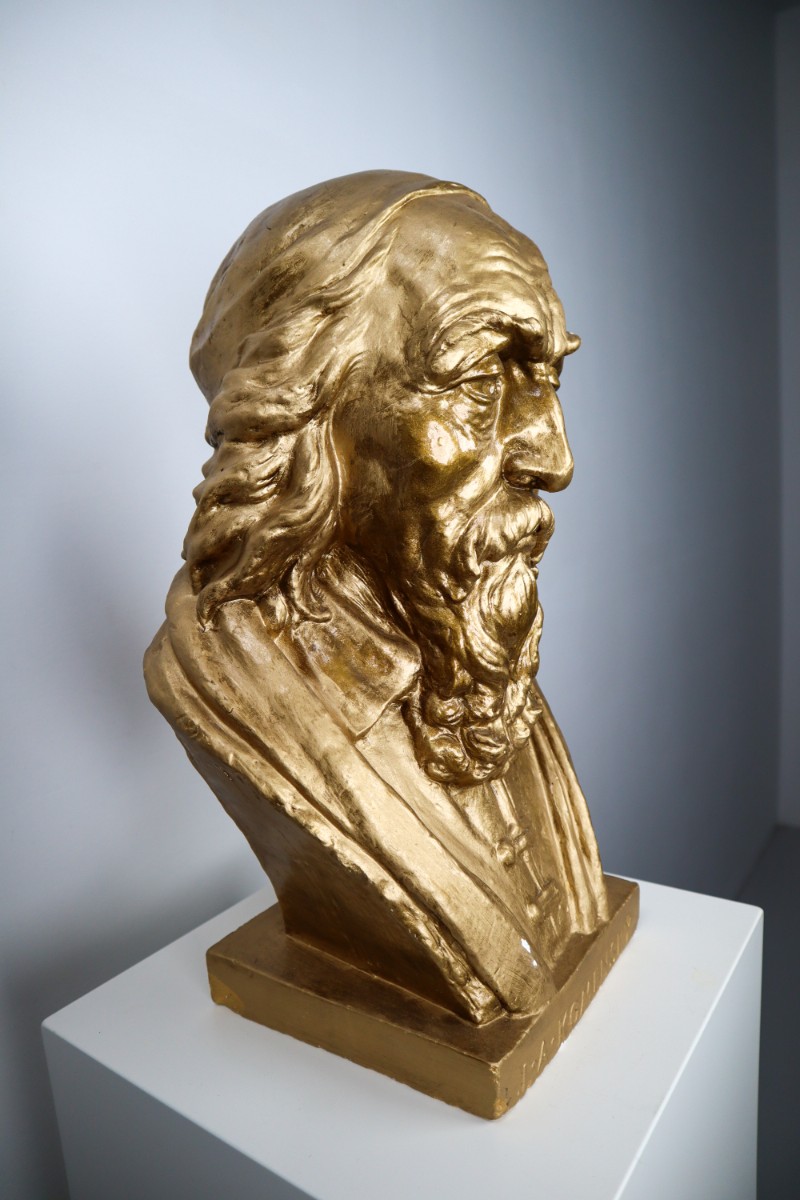 Head Plaster Sculpture CZ 1950s Mid-20th century