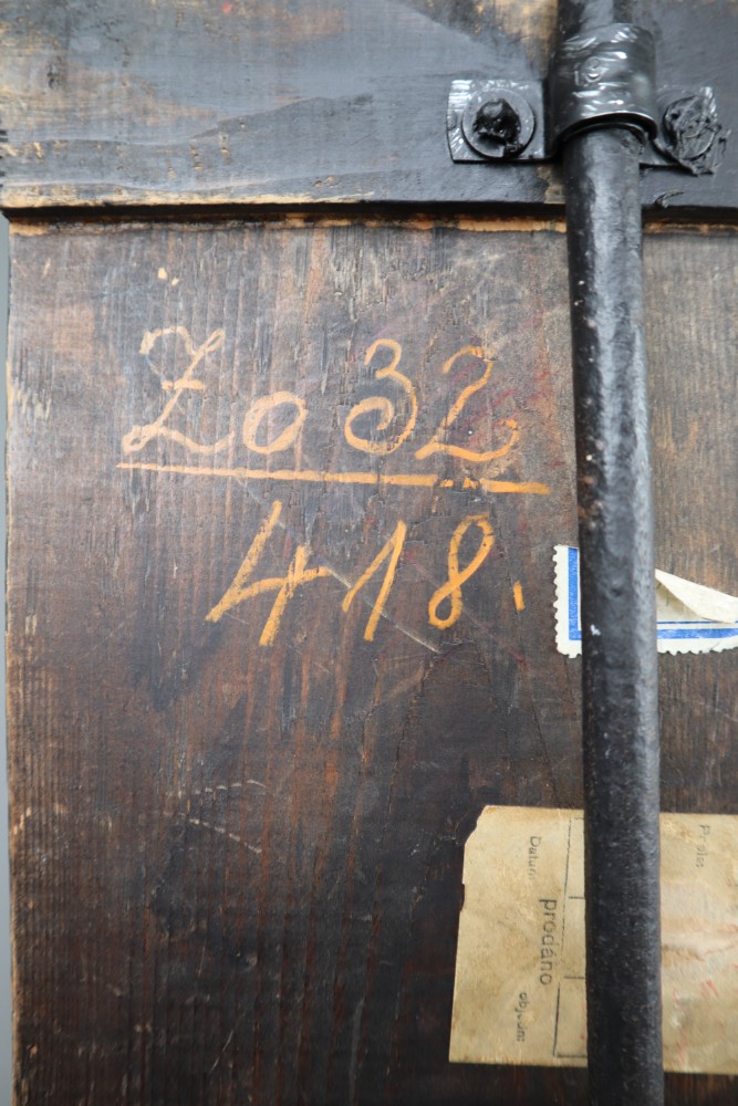 Human medical anatomical Torso model wood and plaster on metal base Czech Republic 1920s . 