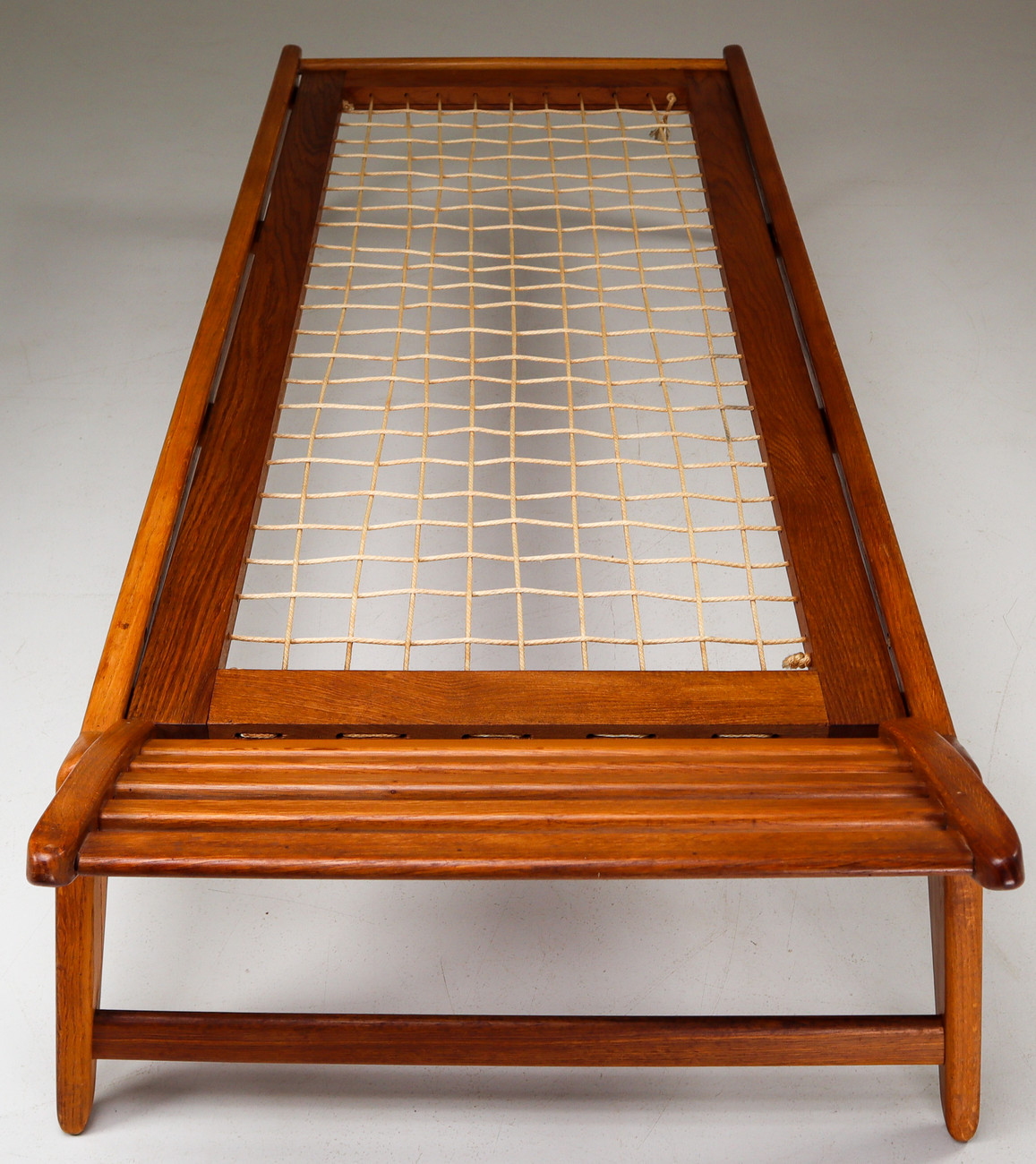 Hunting daybed in solid oak Germany 1950s Mid-20th century