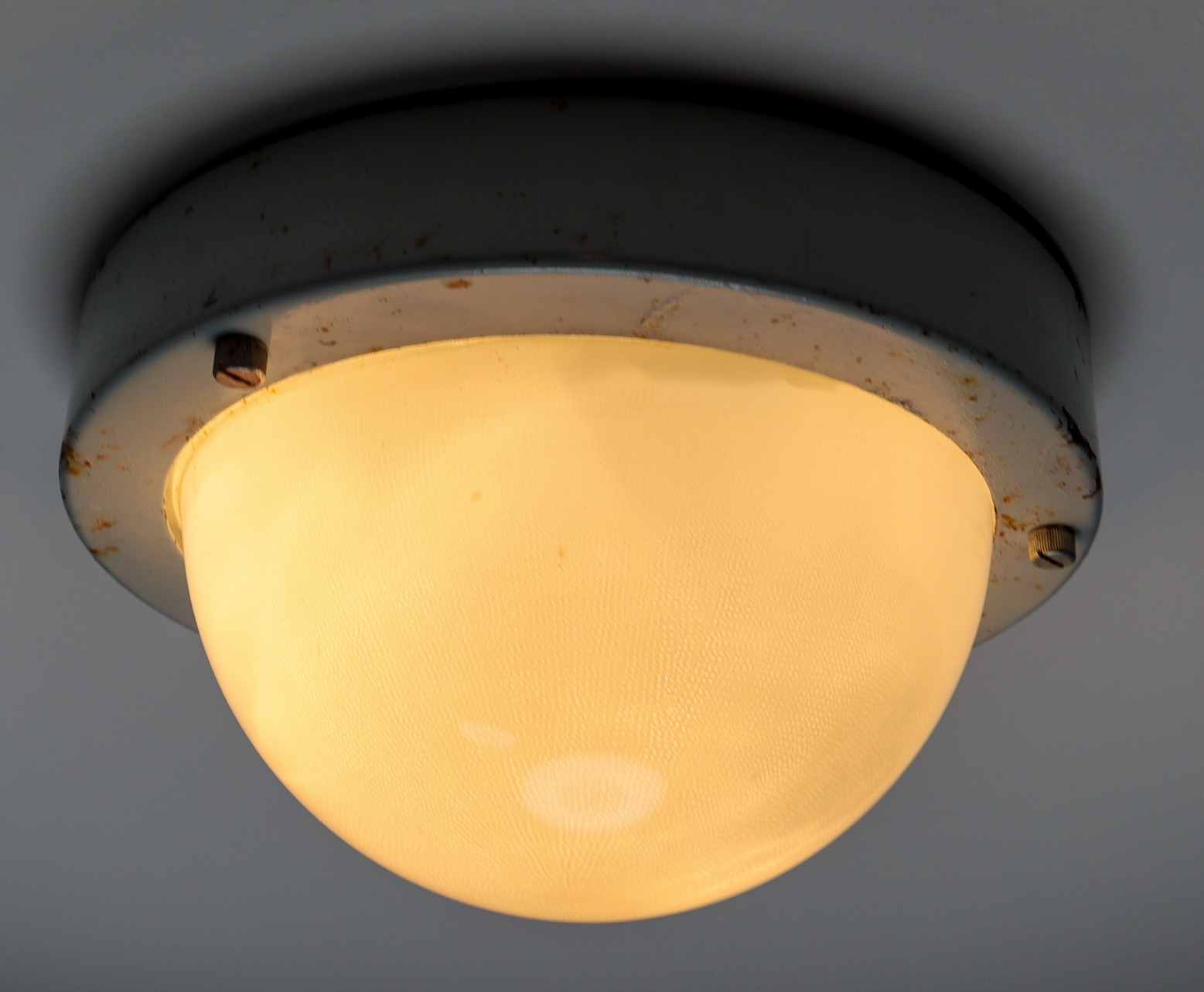 Industrial 100 x wall/ceiling lamp Mid-20th century