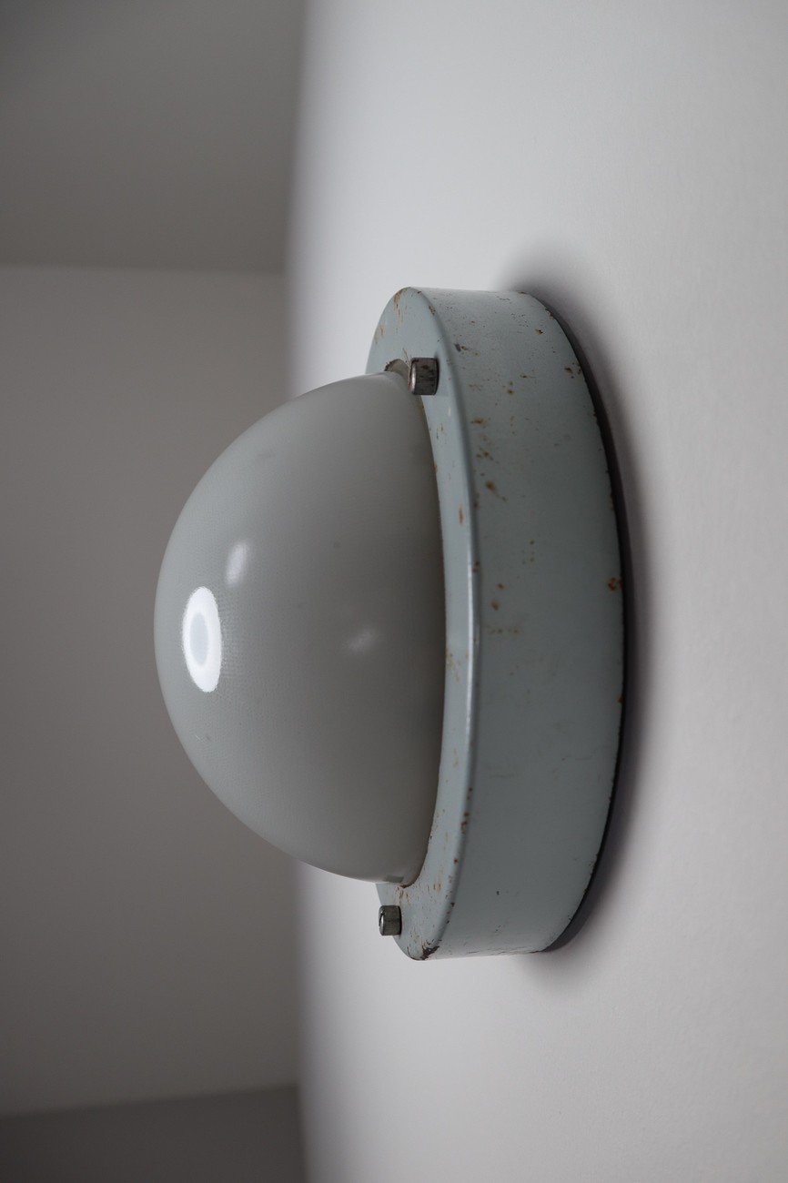 Industrial 100 x wall/ceiling lamp Mid-20th century