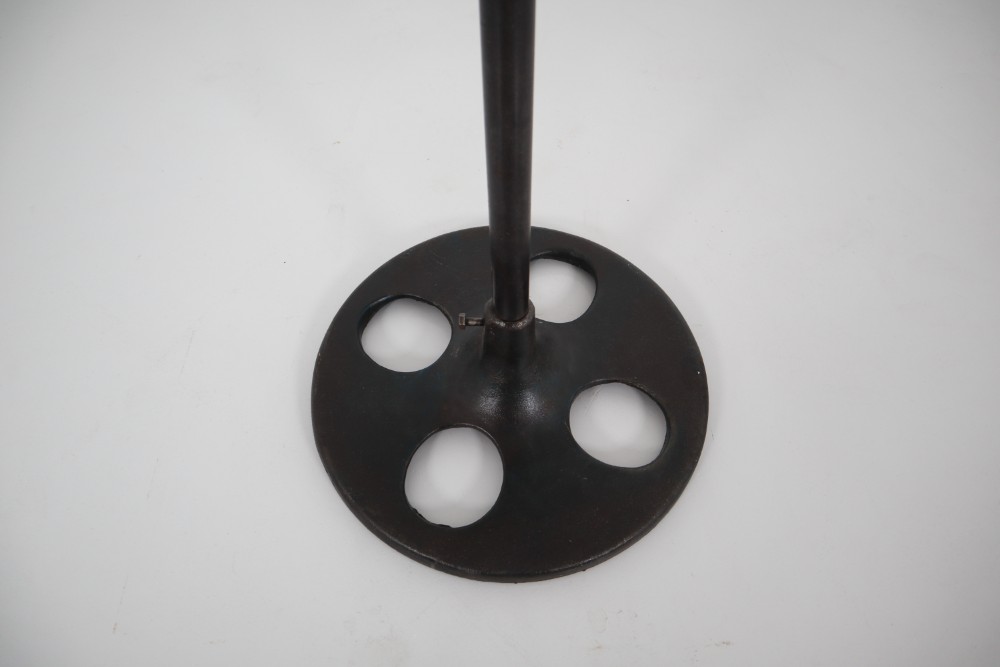 Industrial Glass,Iron Reclaimed Table Early-20th century