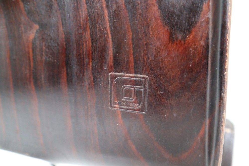 Industrial Metal,Plywood Galvanitas S22-Thur On seat Industrial Diner Chairs, 1960s Mid-20th century