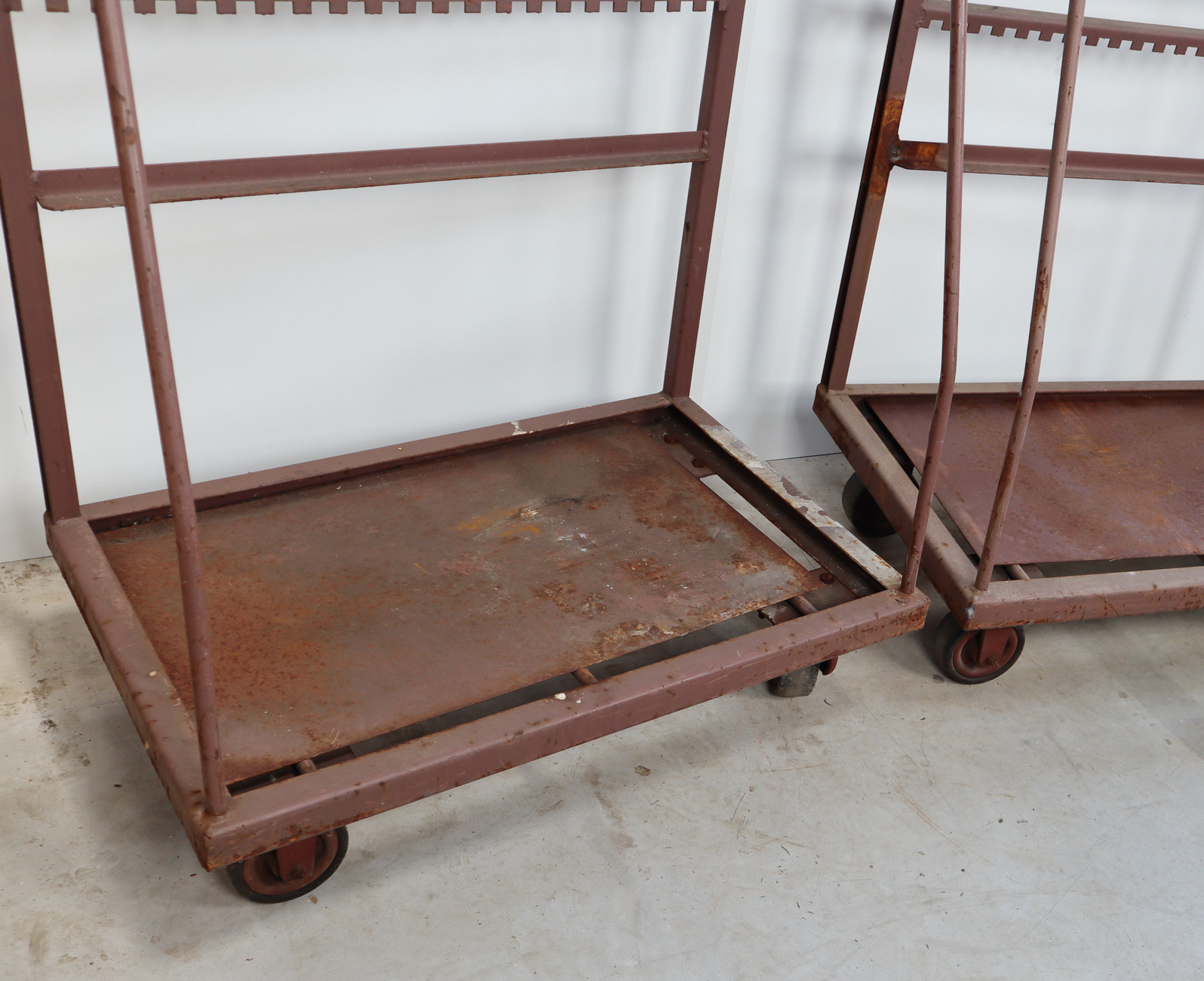 Indutrial Metal Patinated Trolley, Germany Mid-20th century