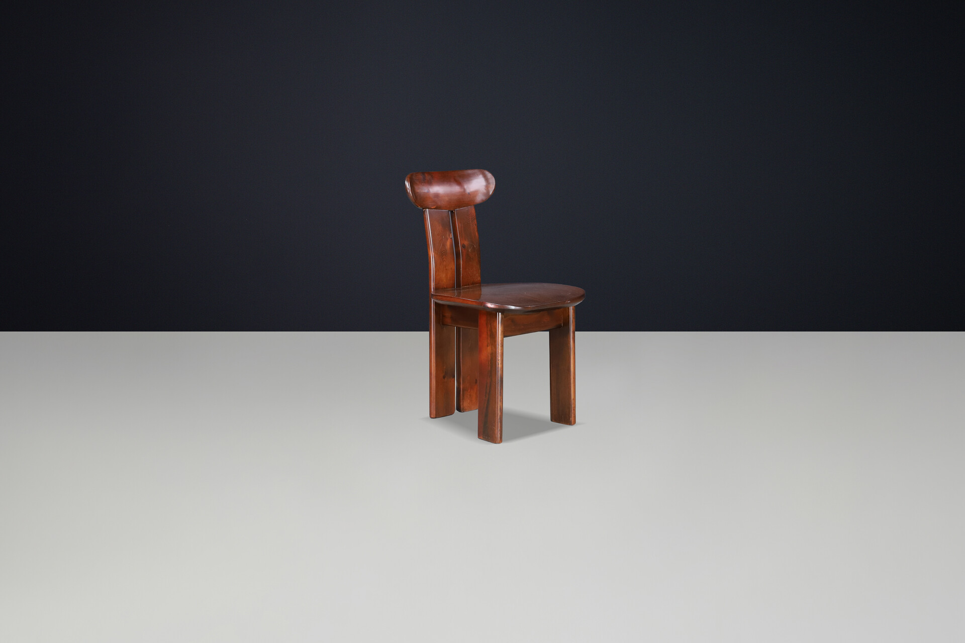 Italian Pine Dining Chairs, Attributed to Mario Marenco, 1970s Late-20th century