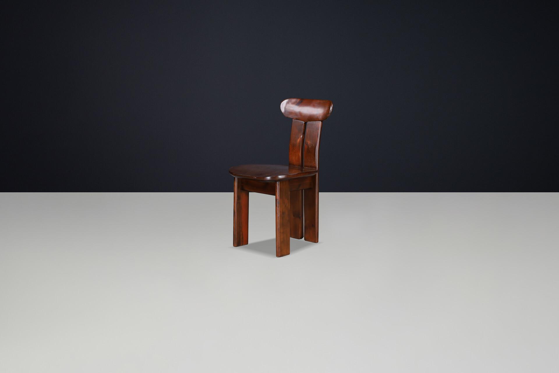 Italian Pine Dining Chairs, Attributed to Mario Marenco, 1970s Late-20th century