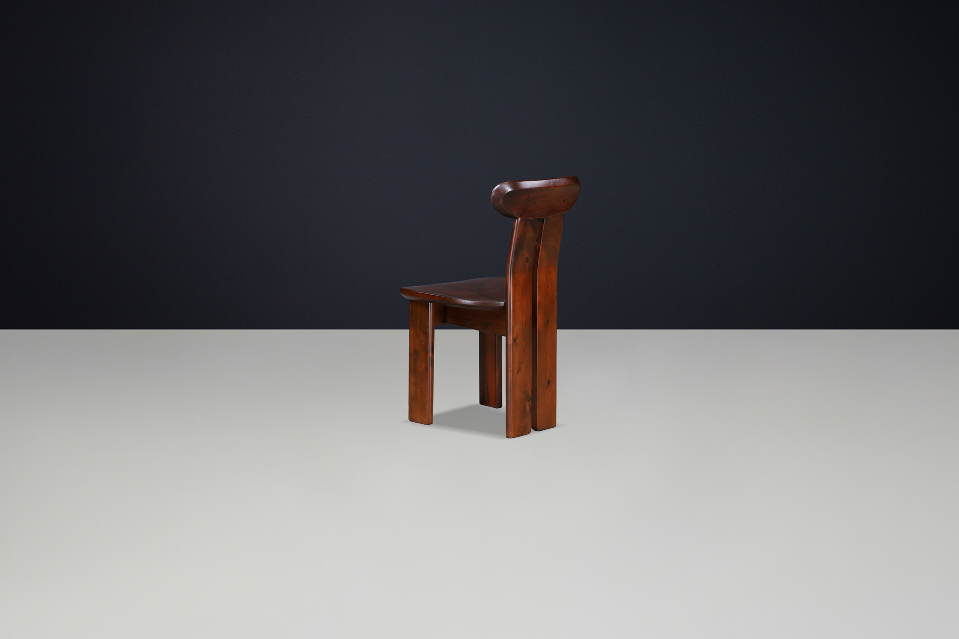 Italian Pine Dining Chairs, Attributed to Mario Marenco, 1970s Late-20th century