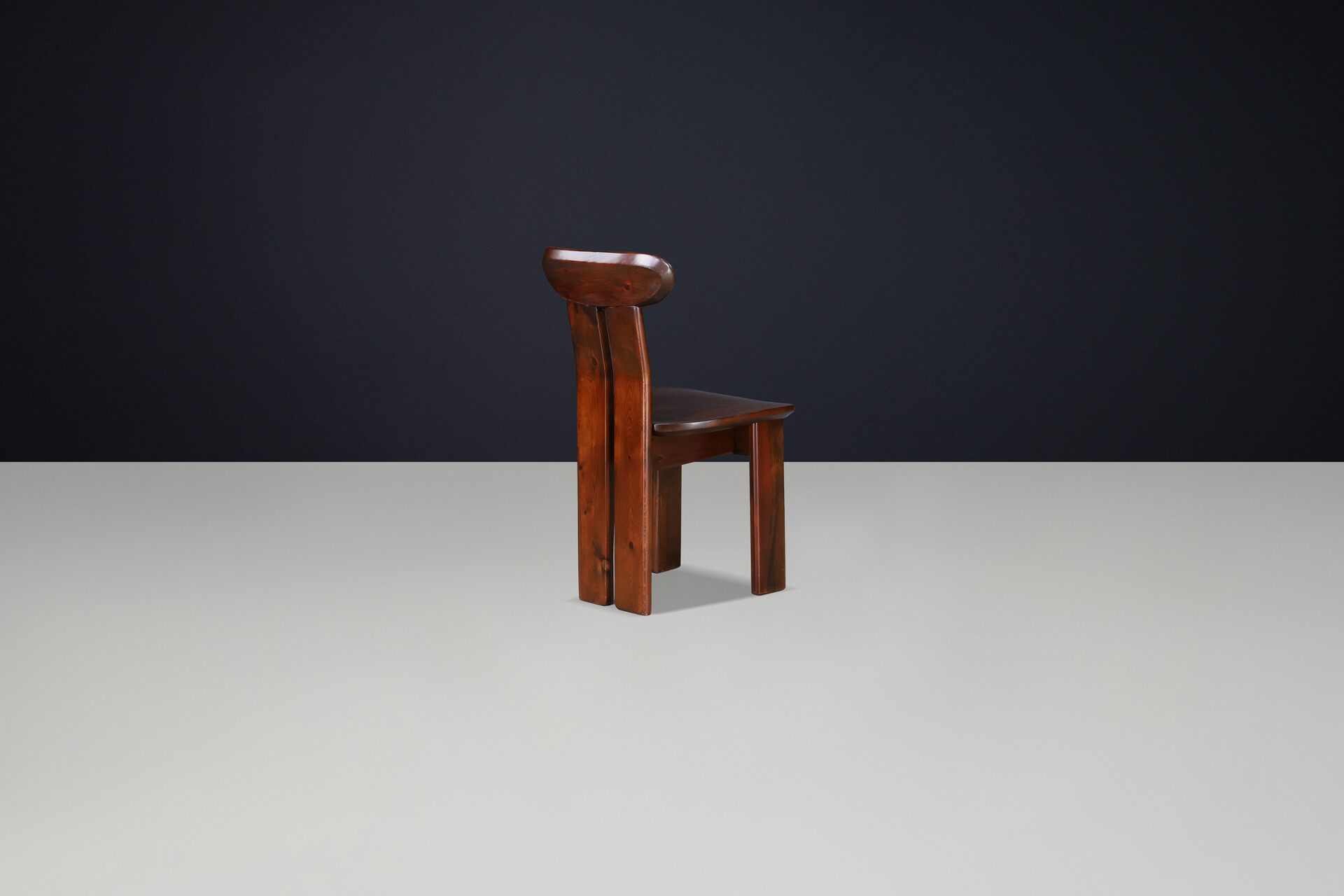 Italian Pine Dining Chairs, Attributed to Mario Marenco, 1970s Late-20th century