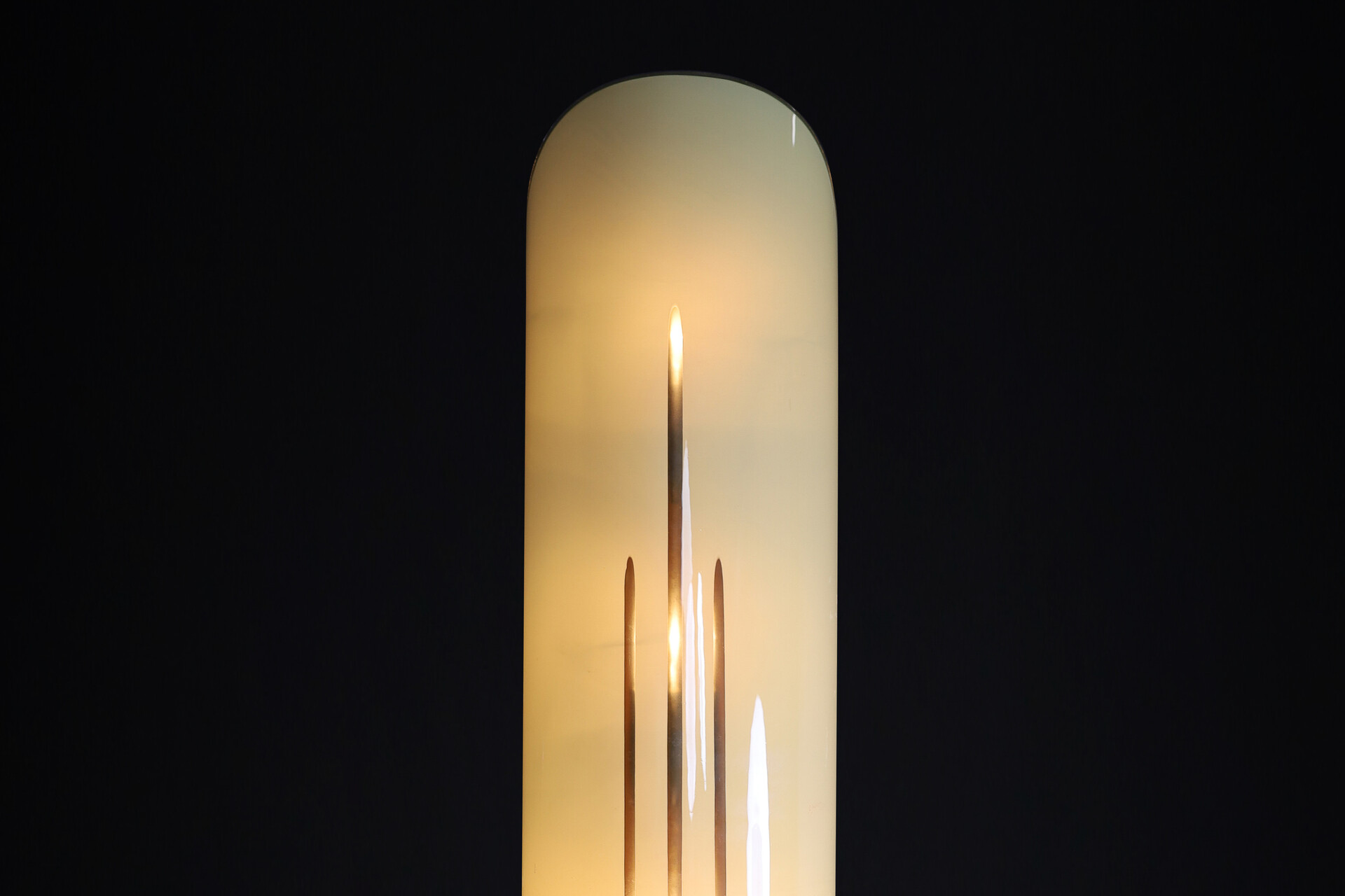 Large Art Deco wall lights, patinated brass, and opaline glass, Germany 1930s. Mid-19th century