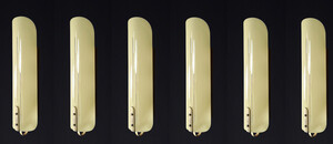 Large Art Deco wall lights, patinated brass, and opaline glass, Germany 1930s. Mid-19th century