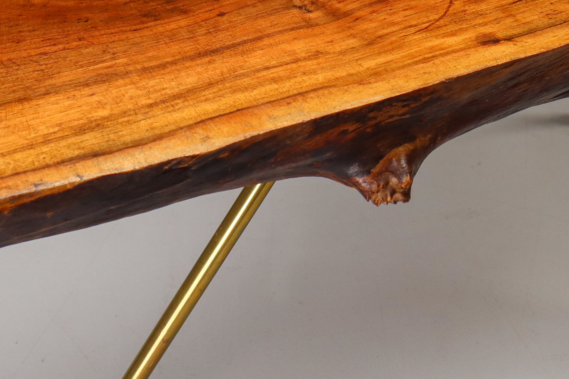 Large Carl Auböck 'Tree Trunk' Coffee Table in Walnut, Austria, circa 1950s Mid-20th century