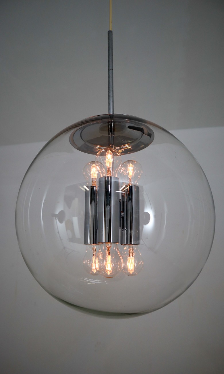 Large Hand Blown Pendants Made by the German Manufacturer Limburg Glashütte