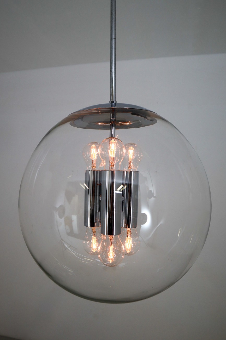 Large Hand Blown Pendants Made by the German Manufacturer Limburg Glashütte