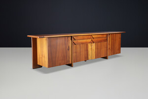 Large Italian Walnut Sideboard by Ammannati & Vitelli for Catalano, 1970s Late-20th century