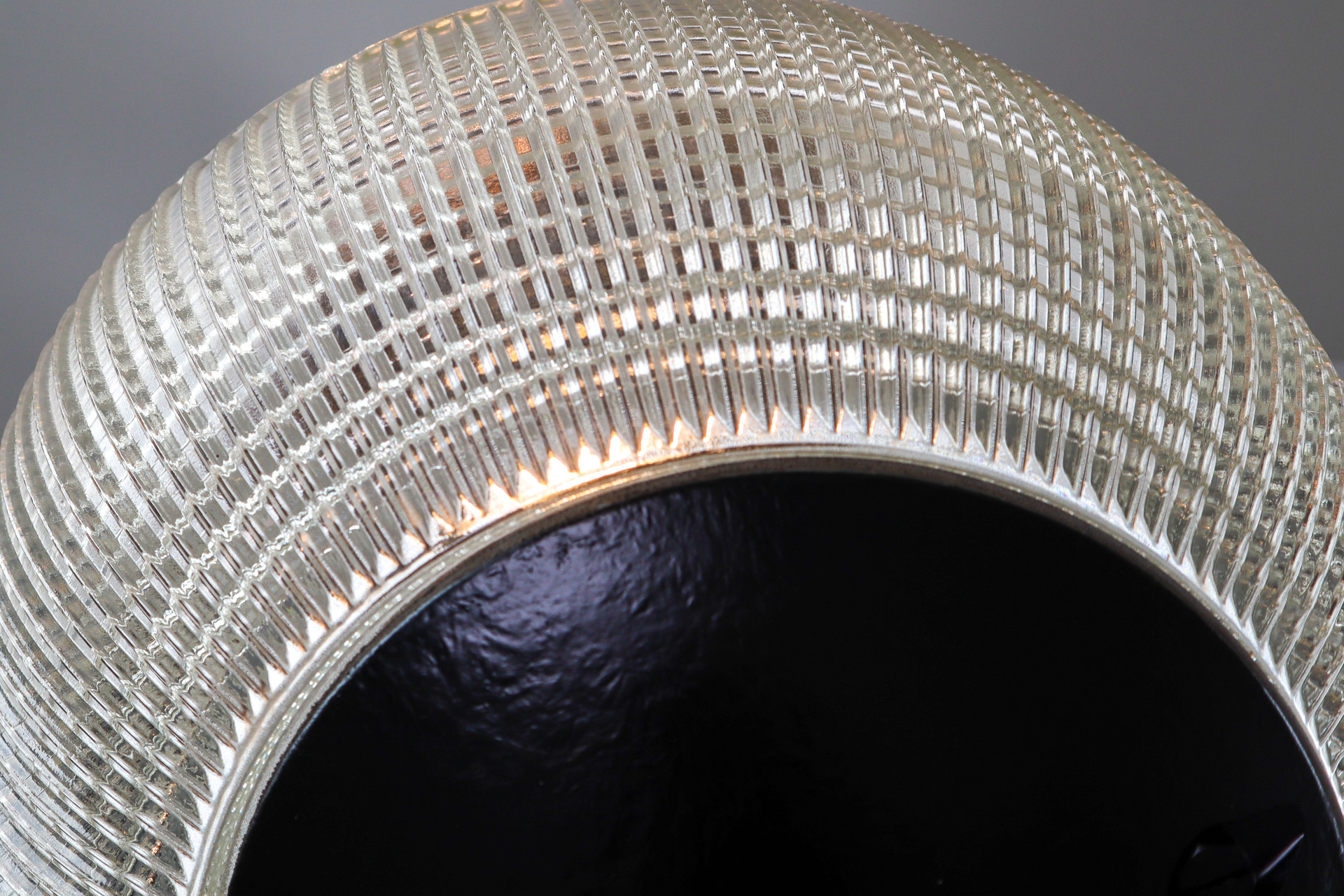 Large Mid-Century Modern Holophane Paris Street Pendant Light, France, 1960s Mid-20th century