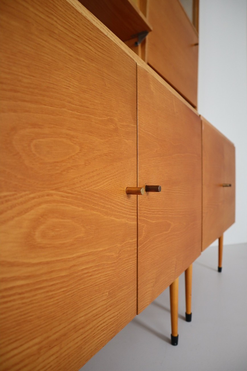  Large Mid-Century Modern Wall Unit or Bookshelf Praque 1960s Mid-20th century