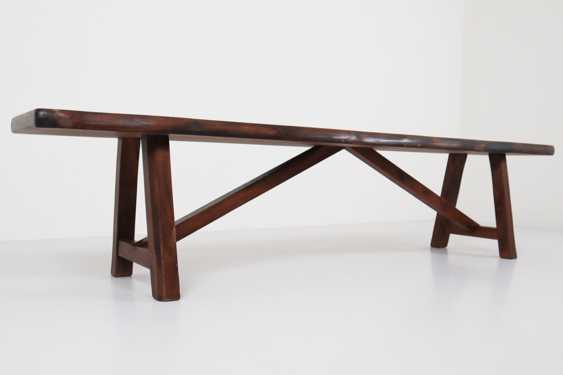  Large Sculptural Bench by Olavi Hänninen for Mikko Nupponen, Finland, 1950s Mid-20th century