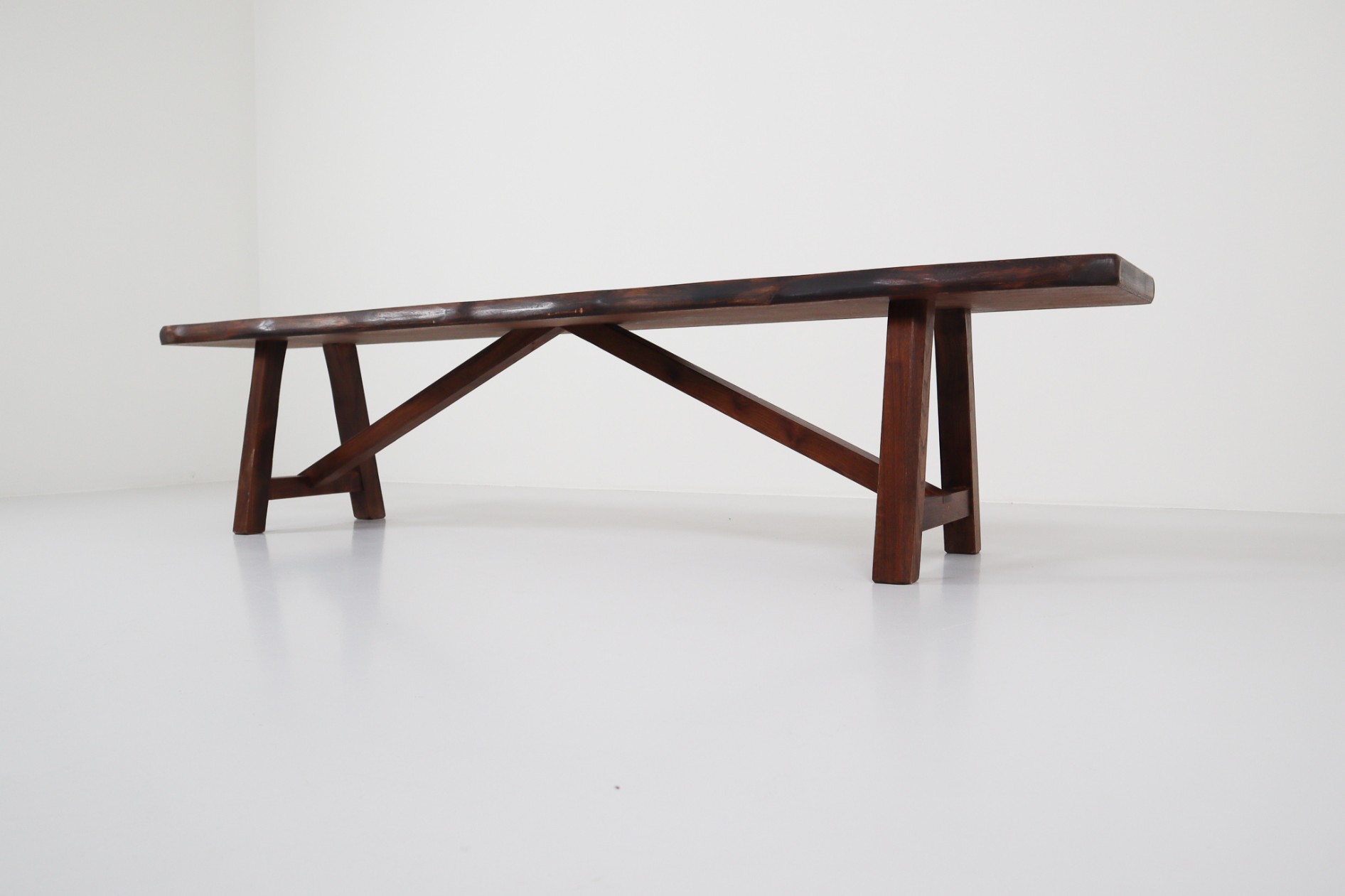  Large Sculptural Bench by Olavi Hänninen for Mikko Nupponen, Finland, 1950s Mid-20th century