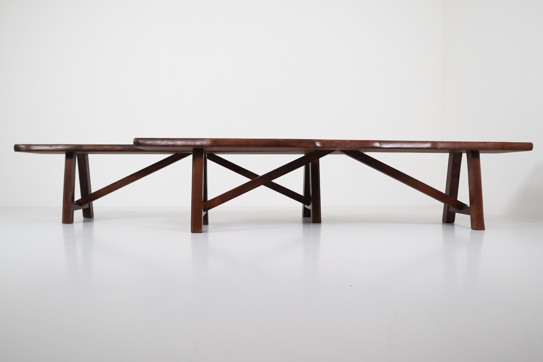  Large Sculptural Bench by Olavi Hänninen for Mikko Nupponen, Finland, 1950s Mid-20th century