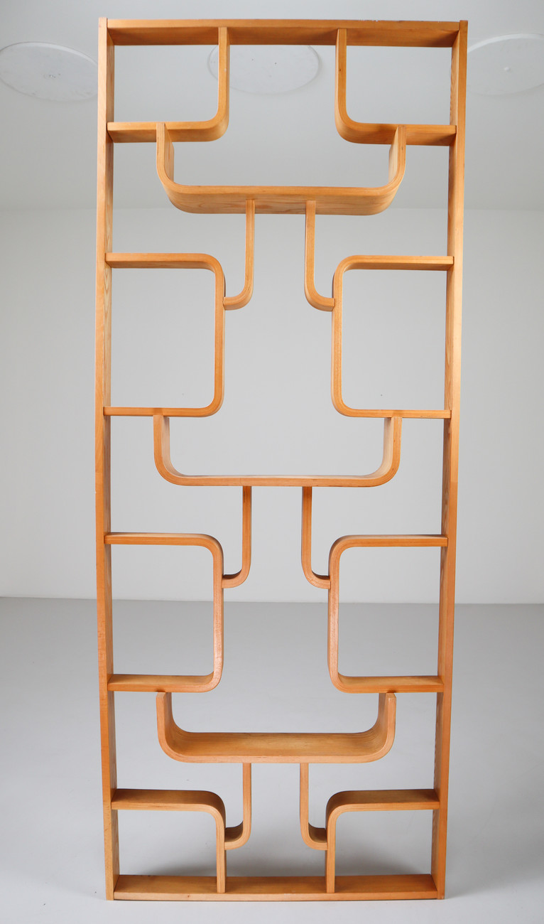 Large set Midcentury Room Dividers in Blond Bentwood, circa 1960s Mid-20th century