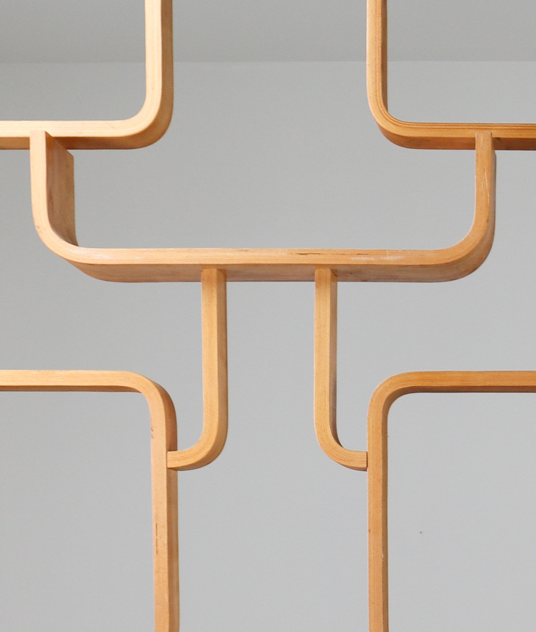 Large set Midcentury Room Dividers in Blond Bentwood, circa 1960s Mid-20th century