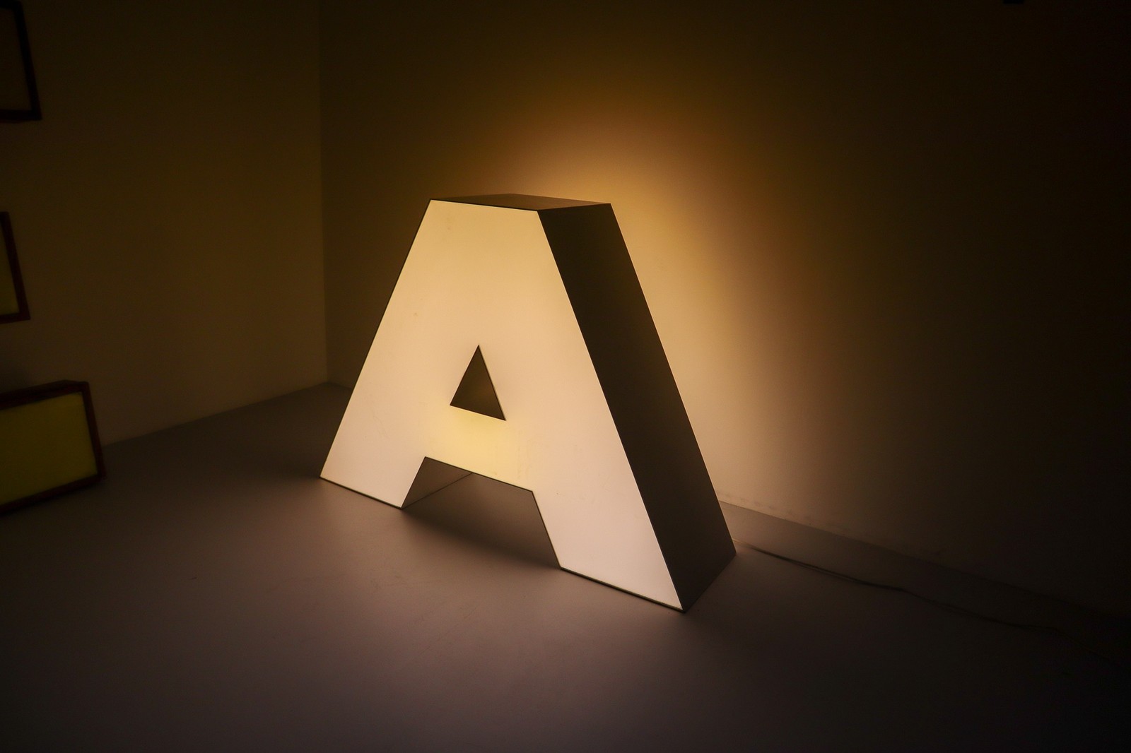 Large Vintage Channel Letter Light 