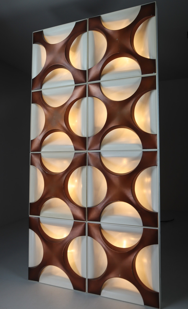 Large Wall Light Sculpture by Rolf Krüger for Staff Leuchten Mid-20th century