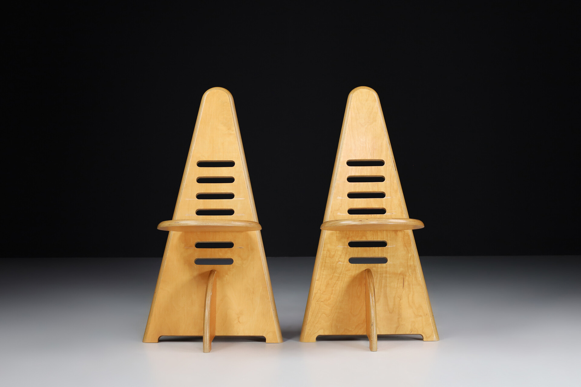 Lundi-Sit Plywood Chairs by Gijs Boelaars for Lundia, The Netherlands 1970s Mid-20th century