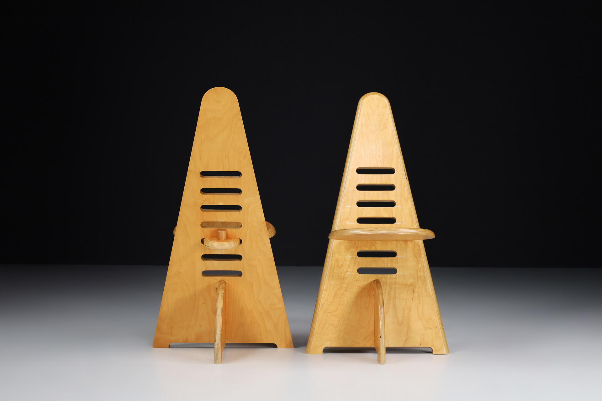 Lundi-Sit Plywood Chairs by Gijs Boelaars for Lundia, The Netherlands 1970s Mid-20th century