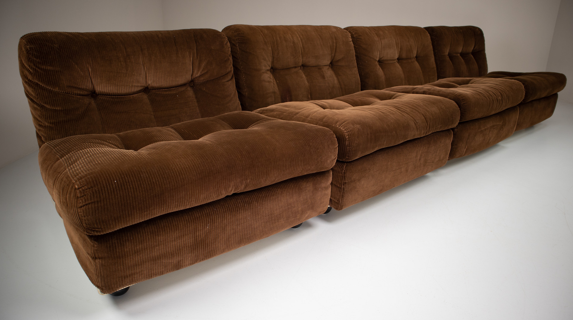 Mario Bellini Amanta C & B Italia Fiberlite and fabric Modular Chairs - sofa Italy 1970s Mid-20th century