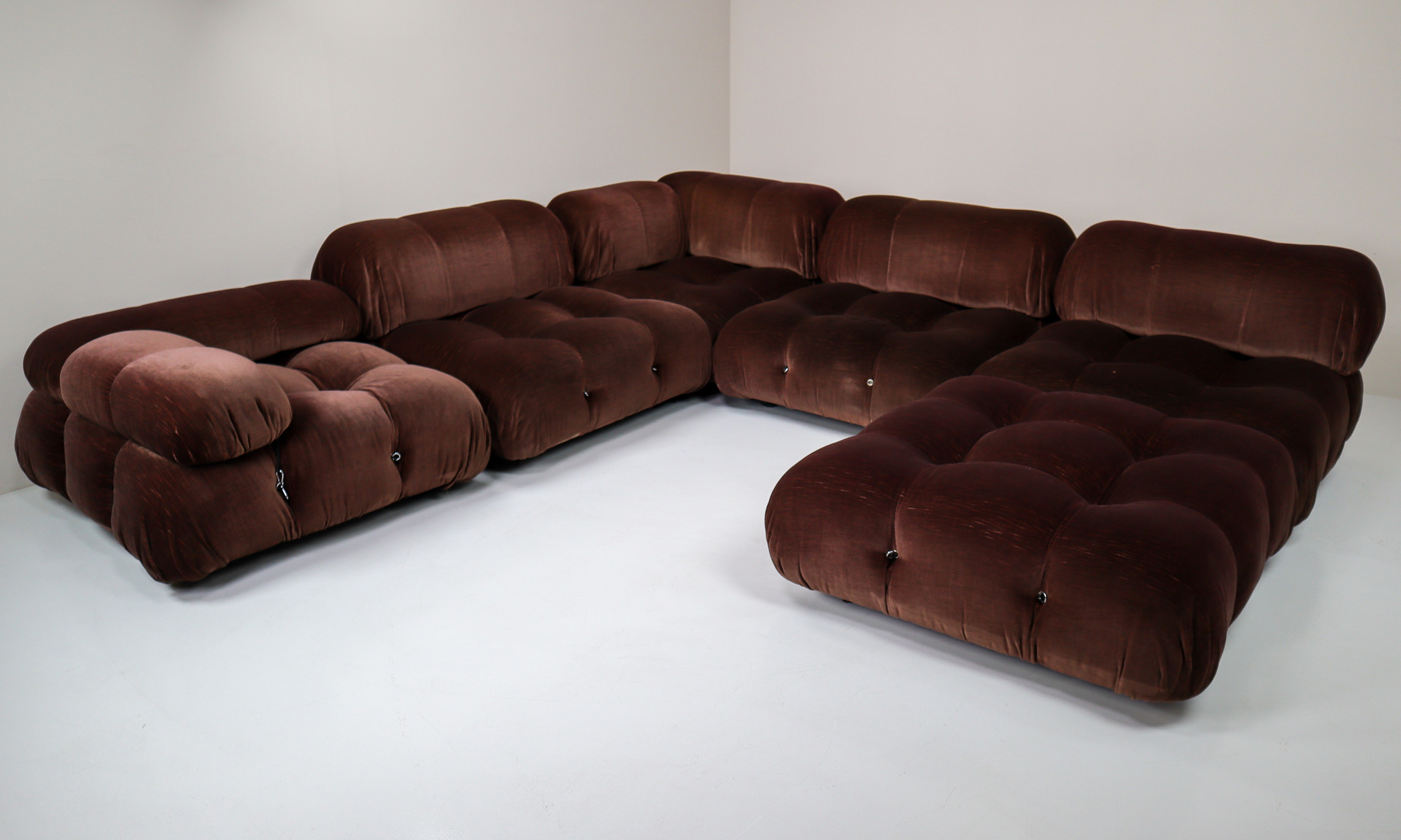 Mario Bellini 'Camaleonda' Modular Sofa, c&B Italia, 1970s in Original fabric Mid-20th century
