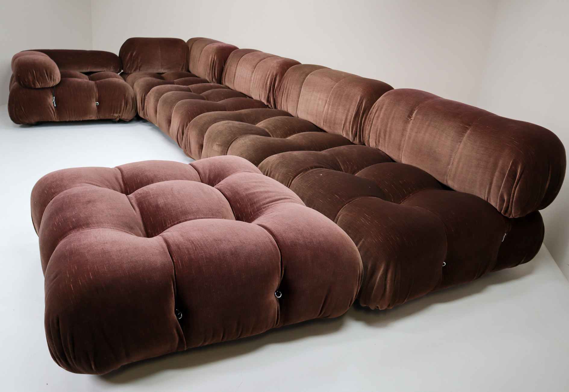 Mario Bellini 'Camaleonda' Modular Sofa, c&B Italia, 1970s in Original fabric Mid-20th century
