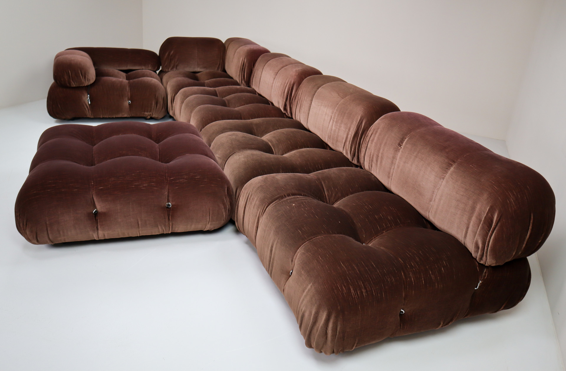 Mario Bellini 'Camaleonda' Modular Sofa, c&B Italia, 1970s in Original fabric Mid-20th century