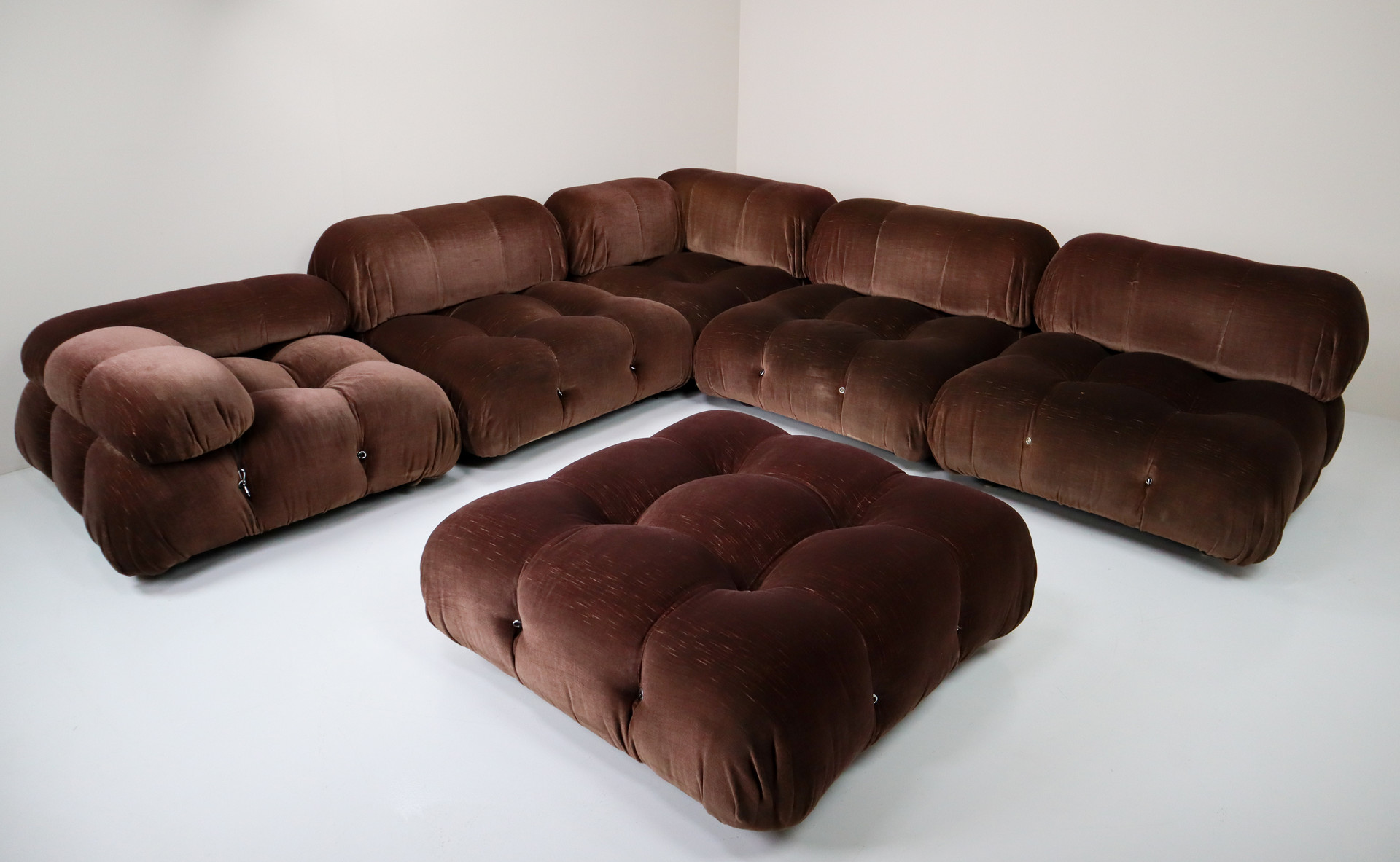 Mario Bellini 'Camaleonda' Modular Sofa, c&B Italia, 1970s in Original fabric Mid-20th century