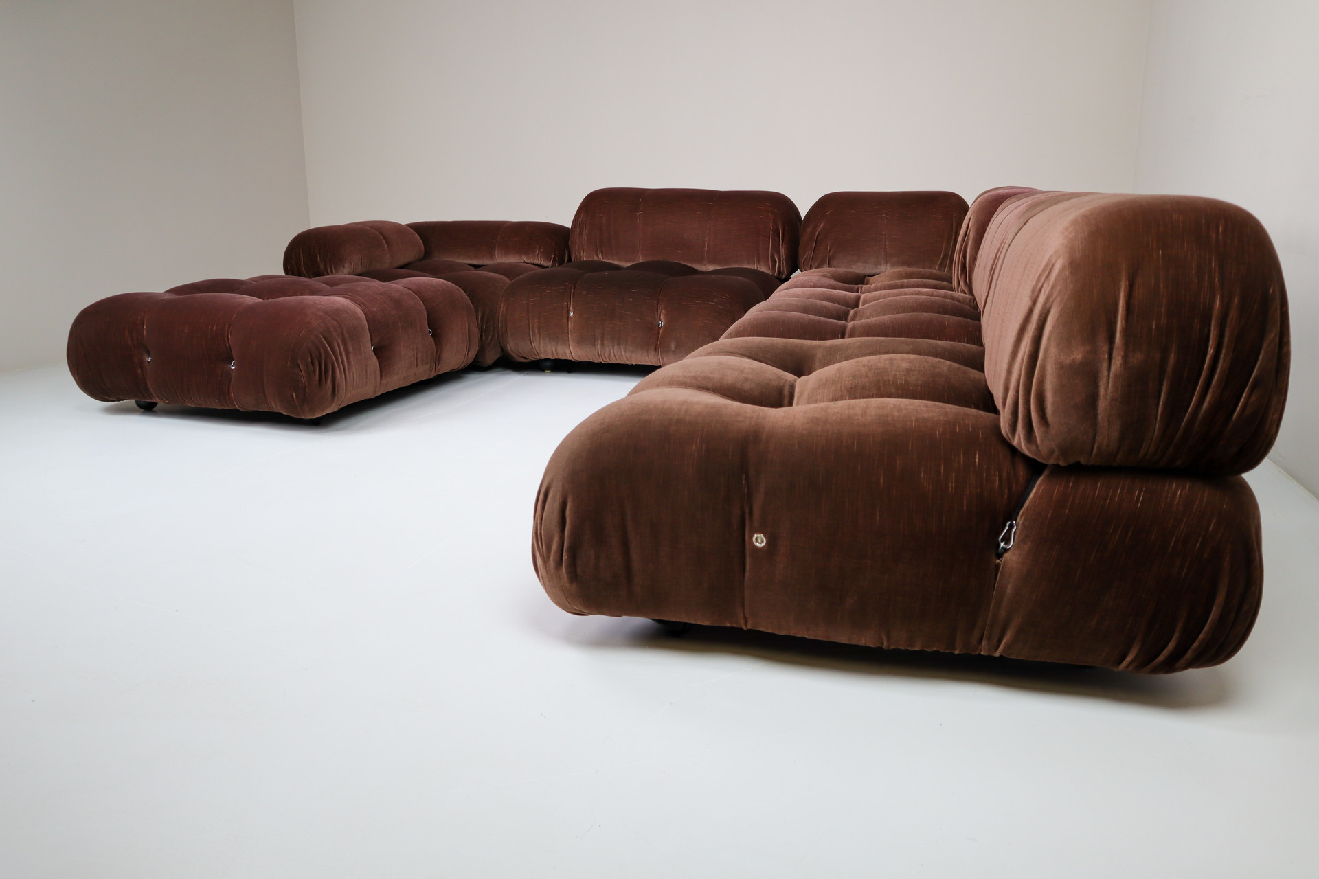 Mario Bellini 'Camaleonda' Modular Sofa, c&B Italia, 1970s in Original fabric Mid-20th century
