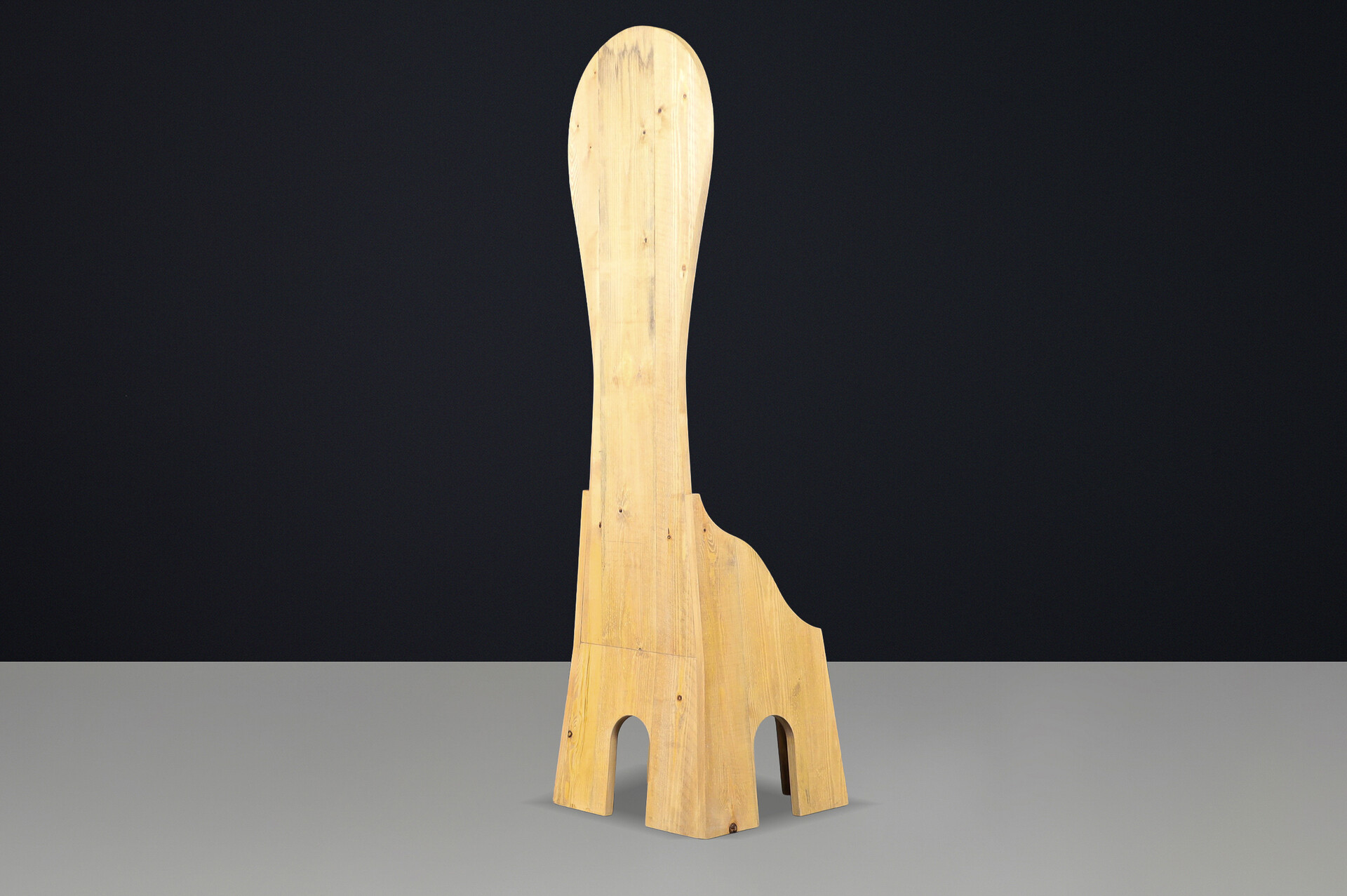 Mario Ceroli “Fratina” Chair for Poltronova, 1972, Italy, Pine, Stamped Late-20th century