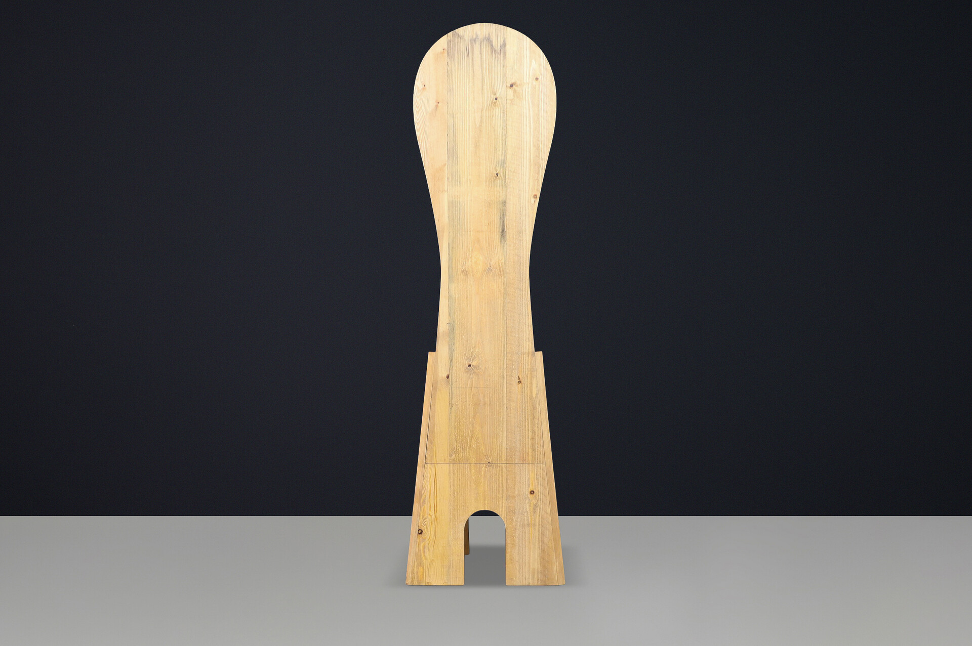 Mario Ceroli “Fratina” Chair for Poltronova, 1972, Italy, Pine, Stamped Late-20th century