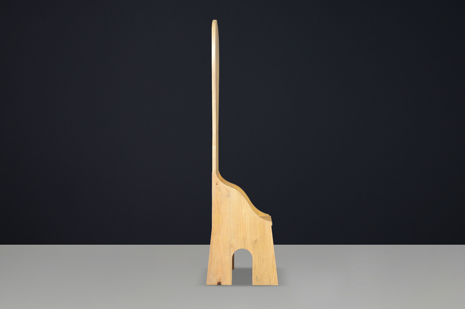 Mario Ceroli “Fratina” Chair for Poltronova, 1972, Italy, Pine, Stamped Late-20th century