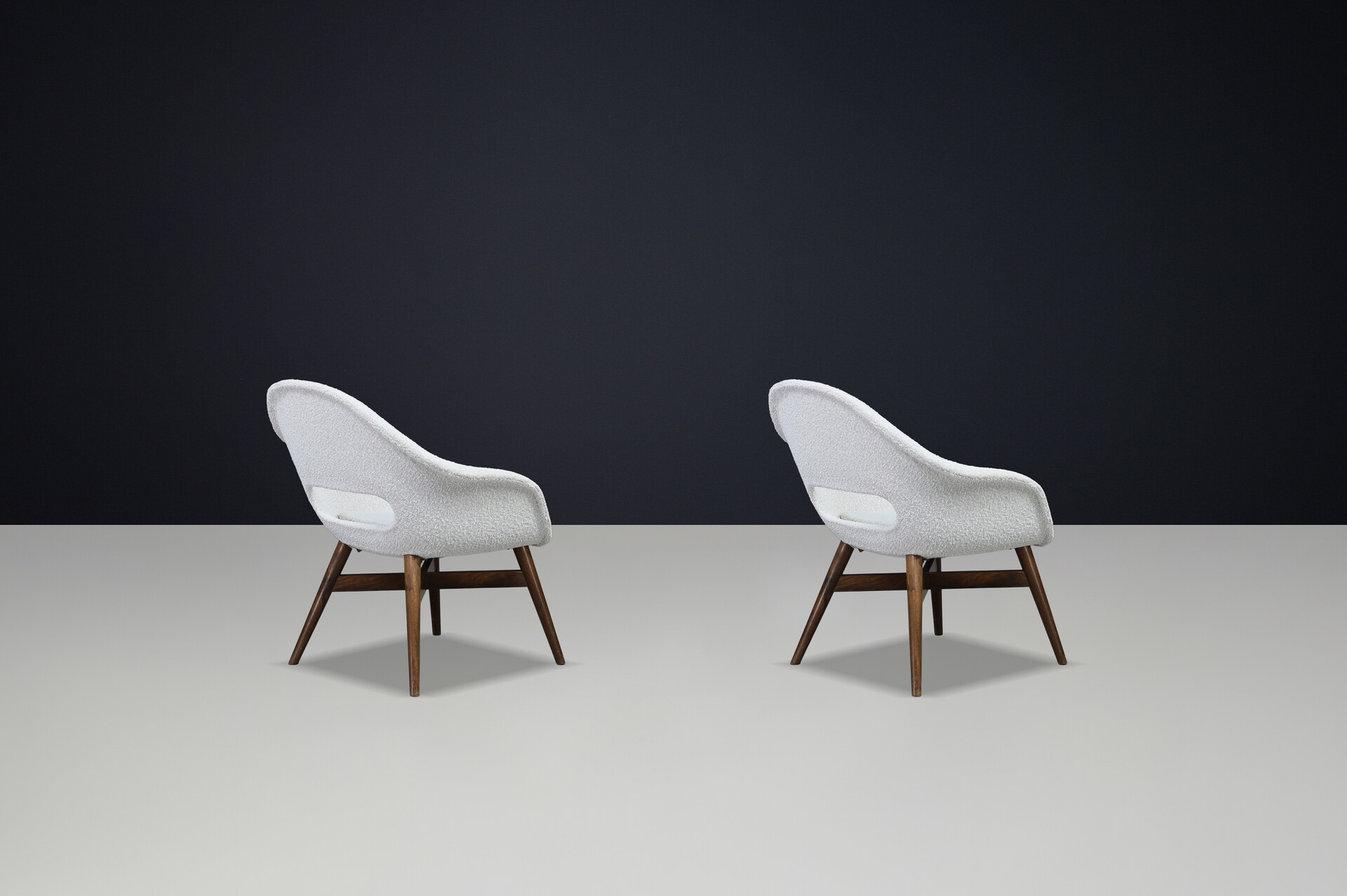 Mid-Century Fiberglass Easy Chairs by Miroslav Navrátil, Czechoslovakia 1960s Mid-20th century