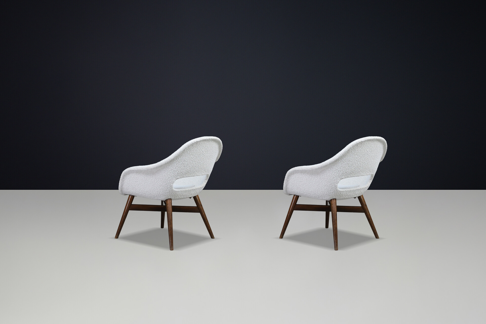 Mid-Century Fiberglass Easy Chairs by Miroslav Navrátil, Czechoslovakia 1960s Mid-20th century