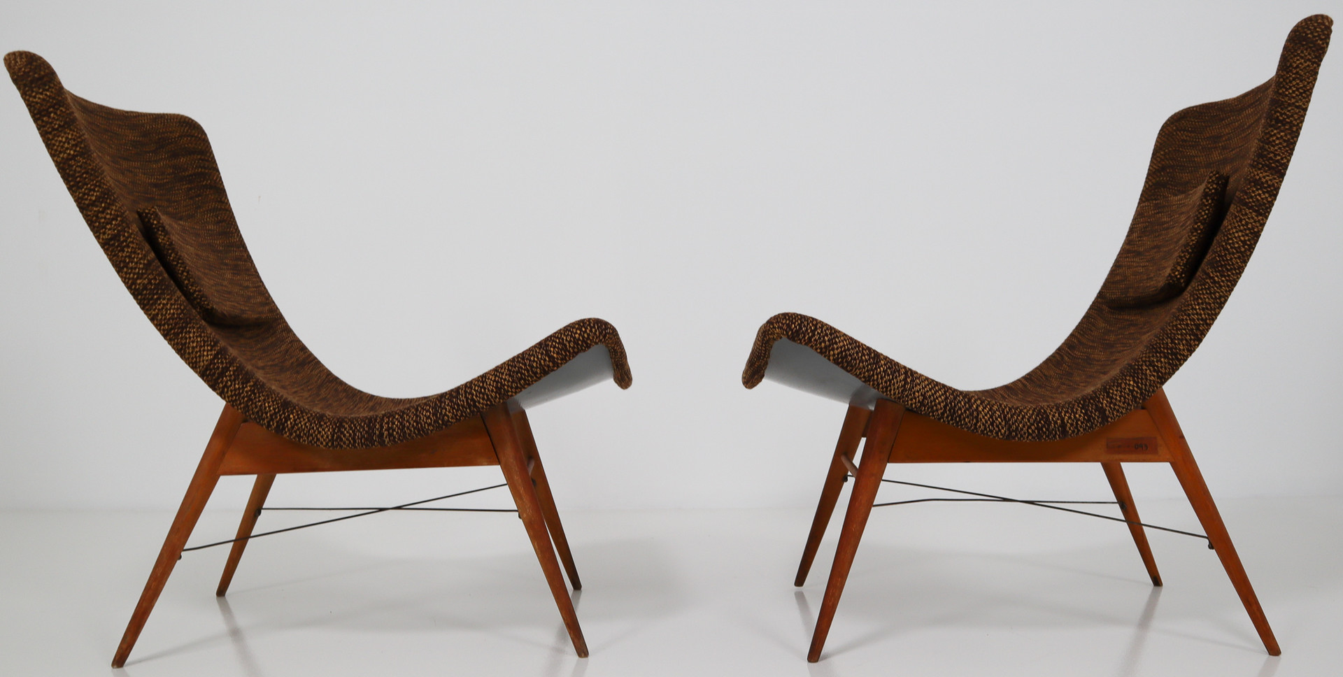 Mid-Century Fiberglass Lounge Chairs by Miroslav Navratil for Cesky Nabytek Mid-20th century