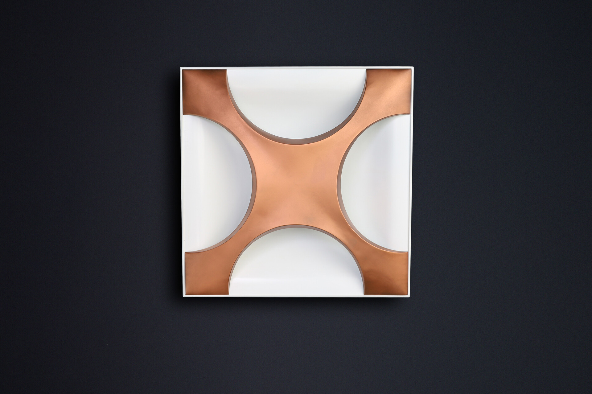 Mid century modern 1968 “Cross Oyster” Wall Sculpture Lights by Rolf Krüger for Staff Leuchten Mid-20th century