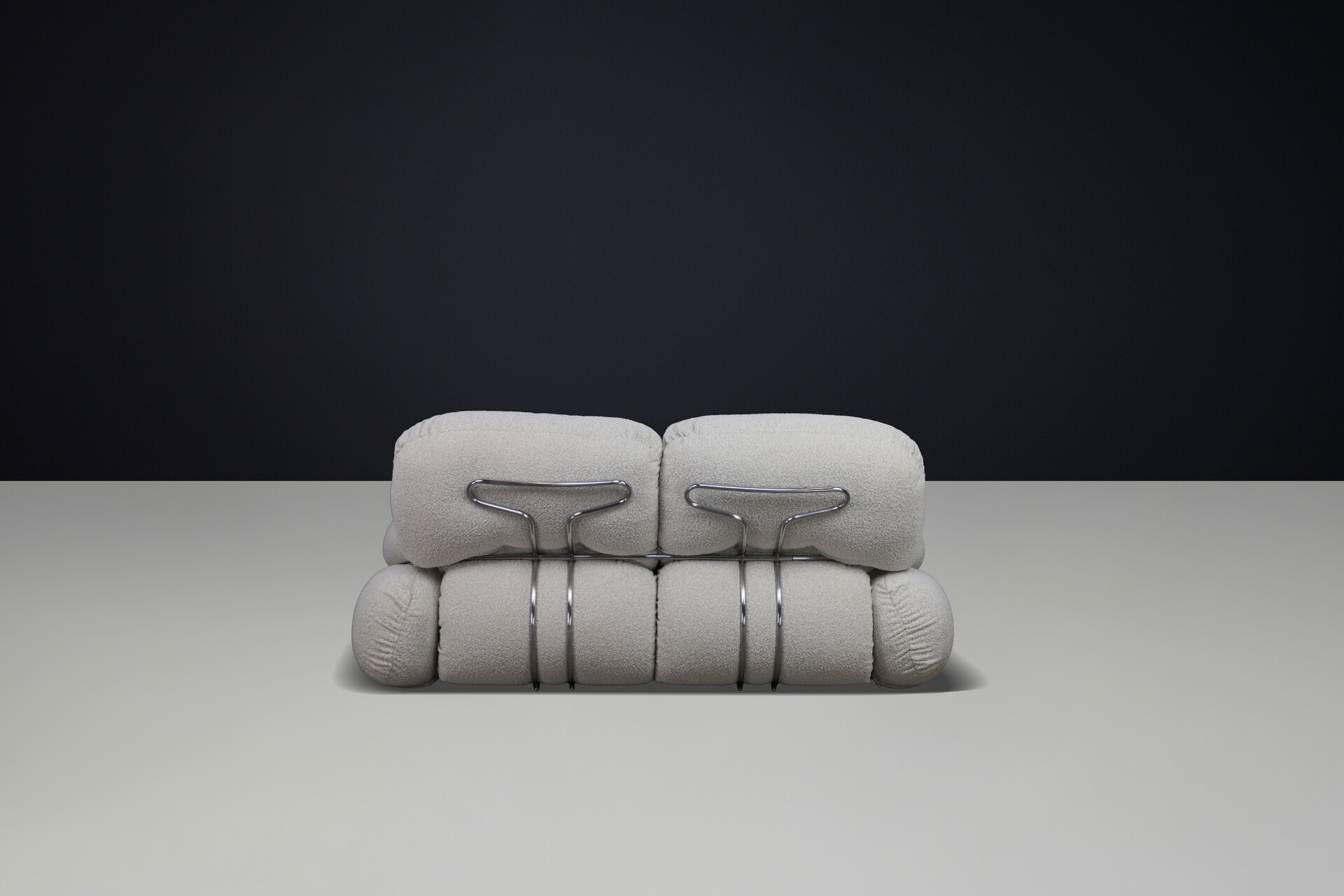 Mid century modern Adriano Piazzesi “OKAY” Sofa in New Bouclé Upholstery, Italy, 1970s Mid-20th century