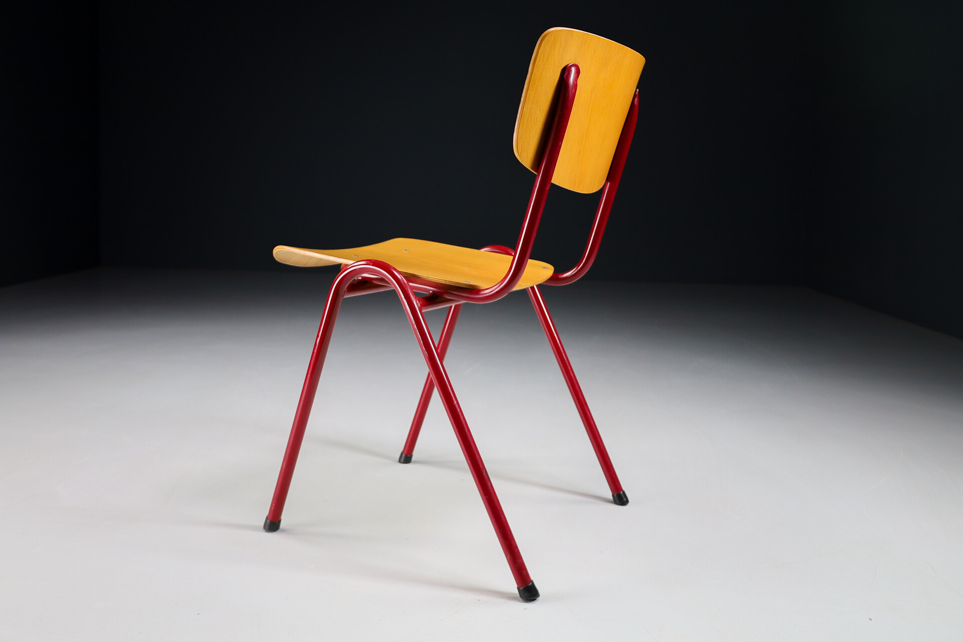 Mid century modern Aluminum Dutch Design stacking Chairs The Netherlands 1970s Mid-20th century